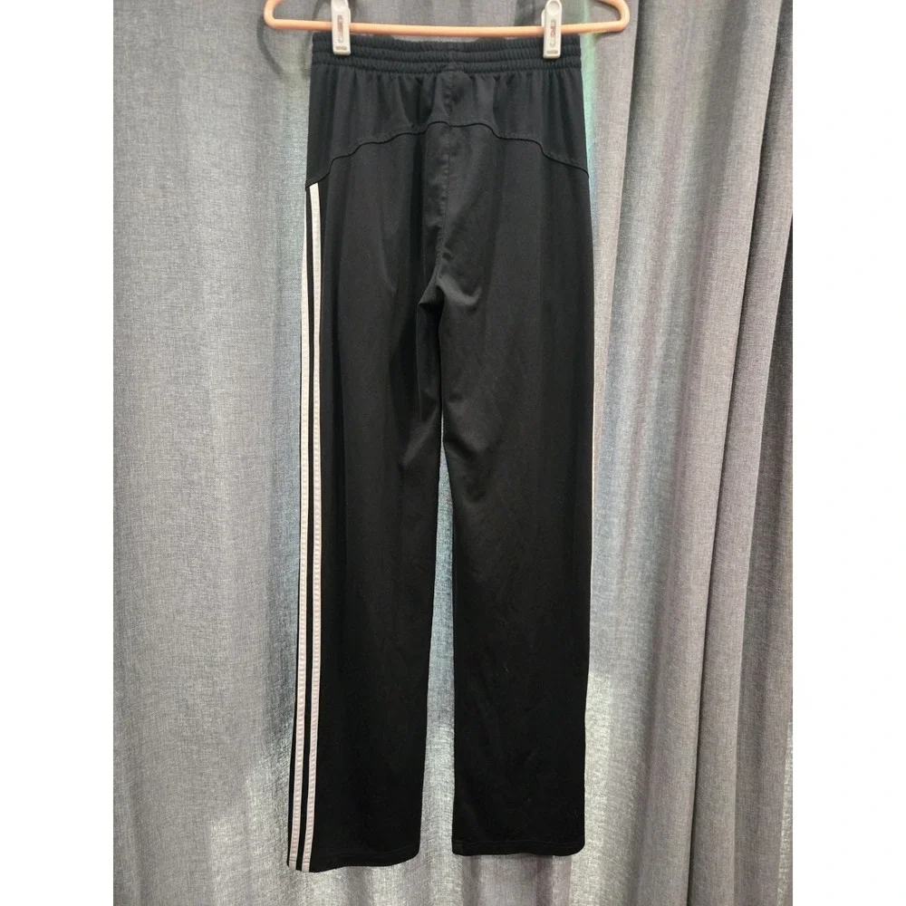 Adidas Youth Black White 3-Stripe Track Pants Joggers Size XL 18/20 Athletic